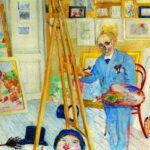 The Skeleton Painter 1896 by James Ensor