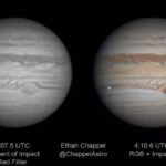 jüpiter çarpan beyaz cisim