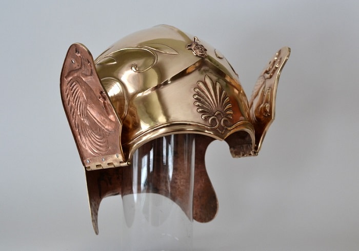 GREEK - ITALIC ATTIC BRASS HELMET