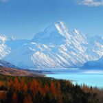 yeni zelanda pukaki golu ve cook dagi