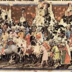 Hunların Pannonia'ya Göçü. Viyana Resimli Kroniği-Chronicon Pictum ,1358, Ulusal Szechenyi Kütüphanesi.