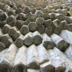 Altıgen bazalt kaya sütunlar nasıl oluşuyor