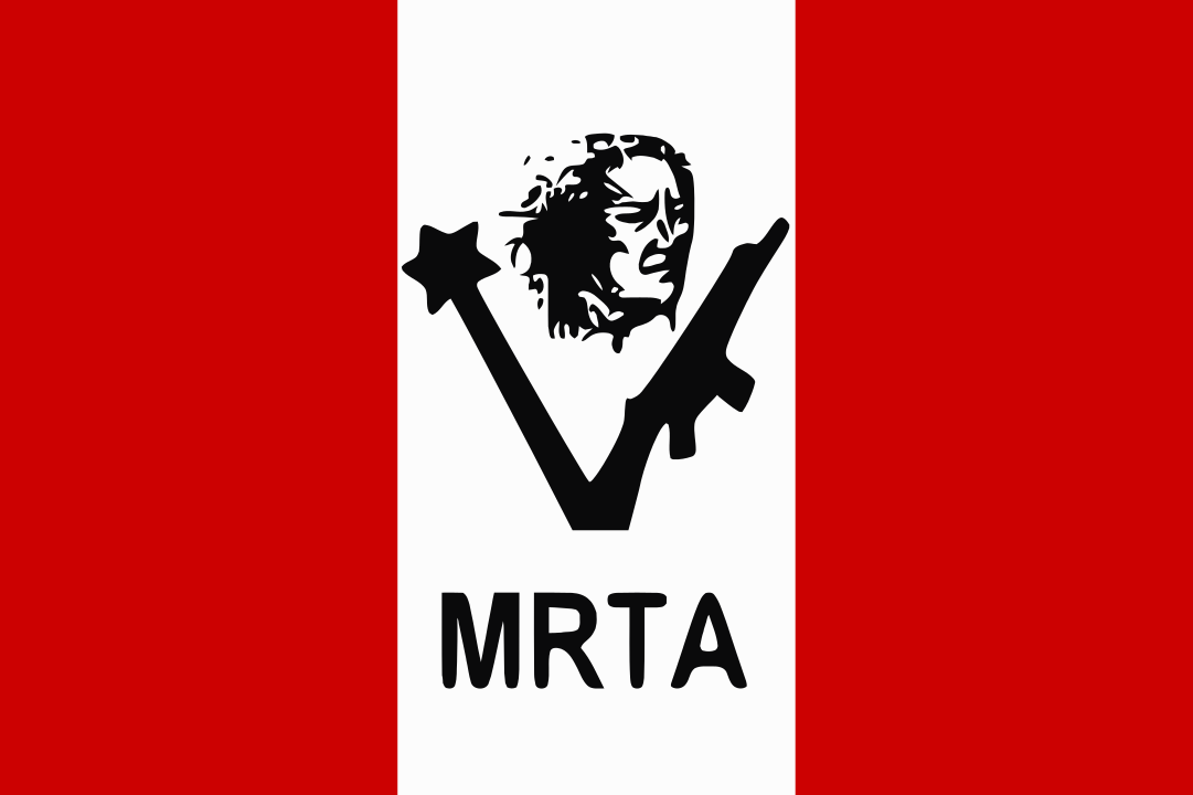 II. Túpac Amaru: Sömürge İspanyol valiliğine karşı ayaklanan Perulu lider 4 1081px Flag of the MRTA.svg