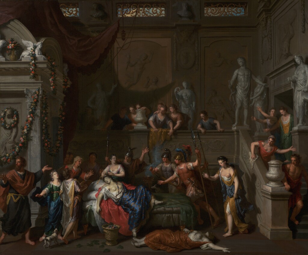 Kleopatra gerçekte nasıl görünüyordu? 4 Kleopatra'nın Ölümü, yaklaşık 1700-1710 - Gerard Hoet (Hollandalı, 1648 - 1733)