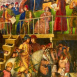 Pedro Berruguete Aziz Dominik bir Auto-da-fe'ye başkanlık ederken.