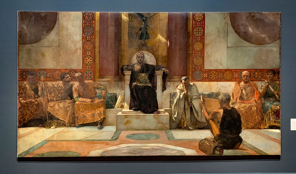 Kudretli Bizans İmparatoriçesi Theodora 5 Jean Joseph Benjamin Constant'ın İmparator Justinianus tablosu,