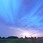 Almanya'da Unna üzerinde bir fırtına.