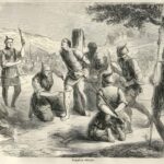 Fransız Le Monde illustré gazetesinin 1858 tarihli sayısında yer alan ve Fransız misyoner Auguste Chapdelaine'in Çin'de Lingchi tarafından infazını gösteren bir illüstrasyon.