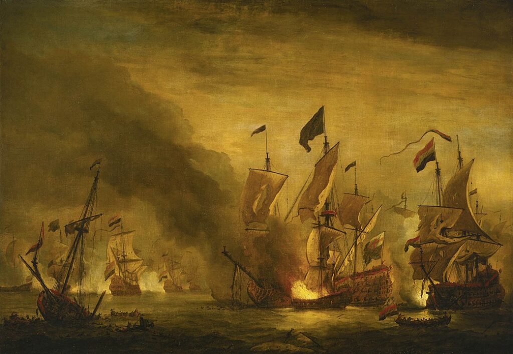 Fransa-Hollanda Savaşı: XIV. Louis'nin Hırsları 3 Solebay Muharebesi'nde 'Royal James'in Yakılması, 28 Mayıs 1672.