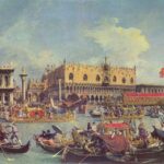 Bucentaur'un Göğe Yükseliş Gününde Molo'ya Dönüşü, 1730, Canaletto