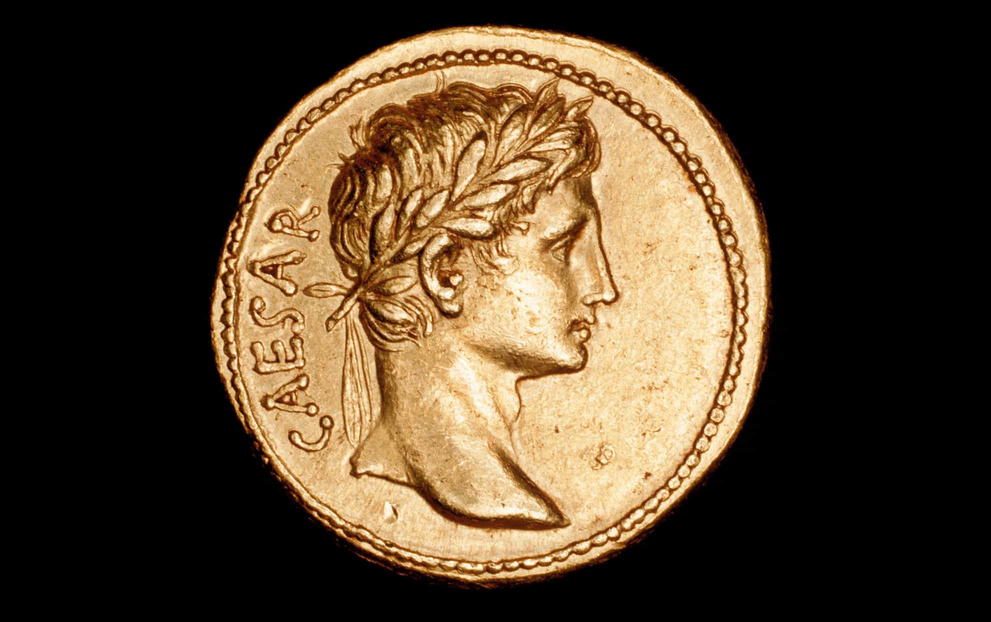İmparator Augustus Ne Kadar Zengindi? 3 Augustus Caesar'ı tasvir eden bir Roma parası.