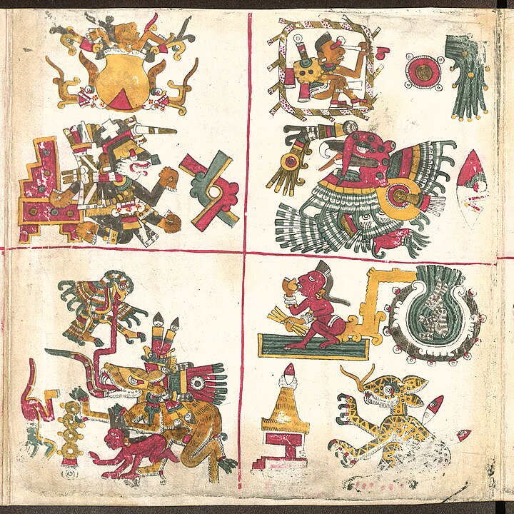 Kolomb Öncesi İmparatorlukların ve Kültürlerinin Yükselişi ve Çöküşü 2 Codex Borgia'nın 10. sayfası.