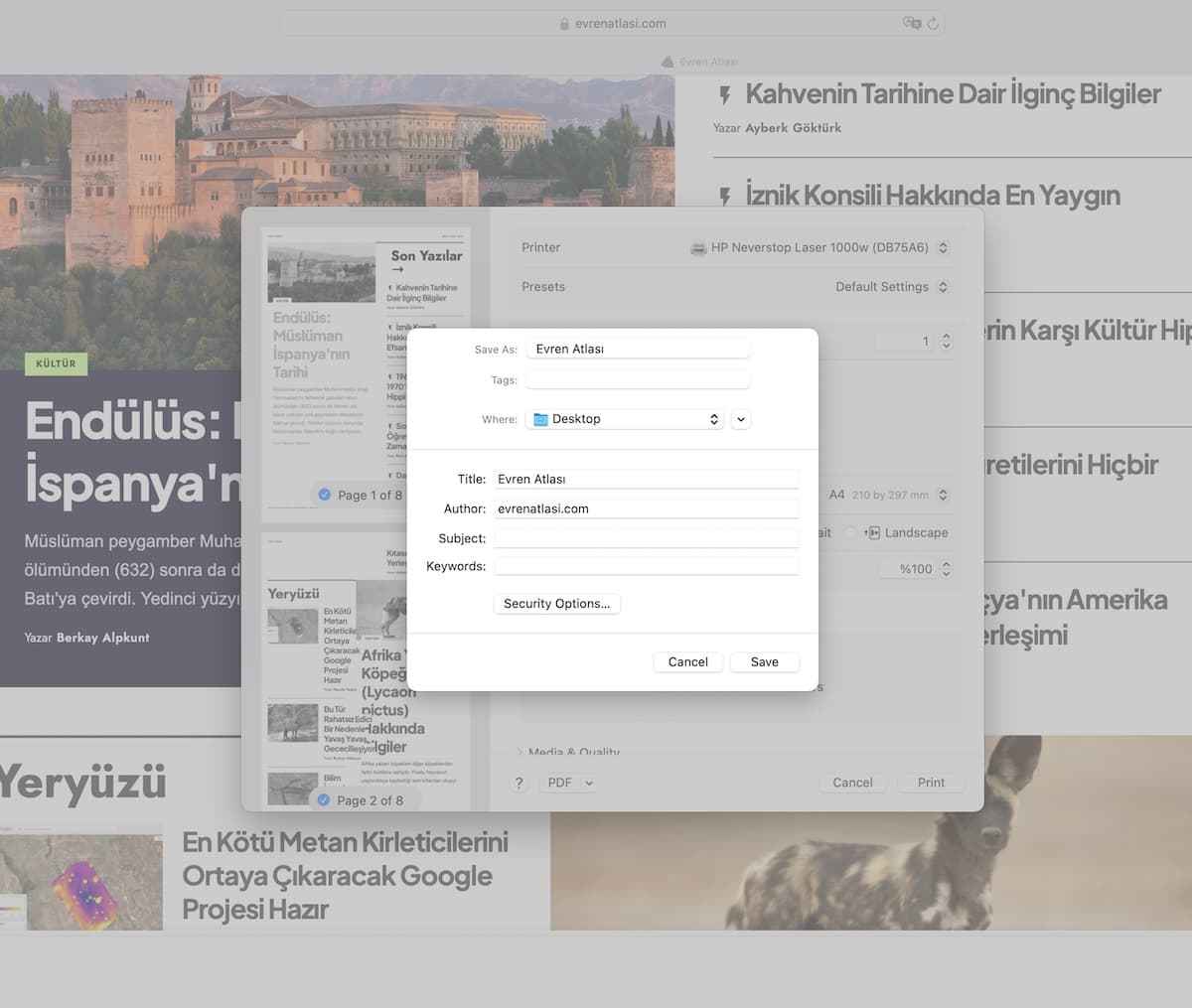 macOS Sonoma'da Görüntülerden ve Web Sayfalarından PDF Oluşturma 2 macos pdf oluşturma