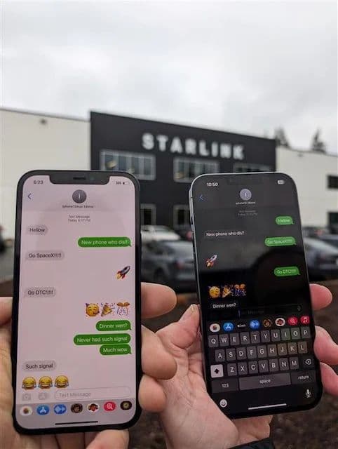 SpaceX, Starlink Uydularıyla Normal Bir Telefondan X Gönderisi Yazdı 2 Direct to Cell starlink sms spacex