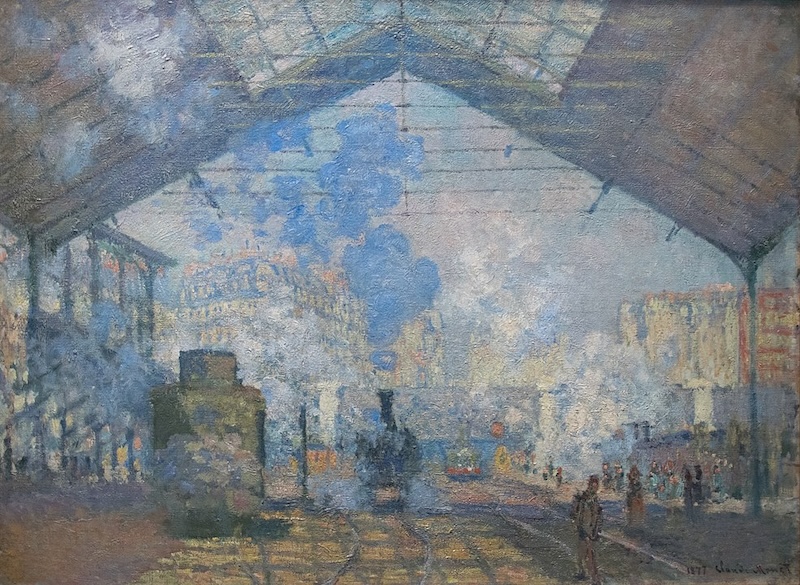 Claude Monet Neden Seri Tablolar Yaptı? 5 Gare Saint-Lazare, le train de Normandie, Claude Monet, 1877