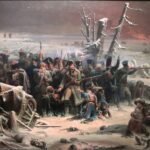 Mareşal Ney'in artçı birliklerinin 18 Kasım 1812'de Krasnoi'deki destansı geri çekiliş