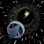Alcubierre Warp Drive kullanan bir uzay aracı