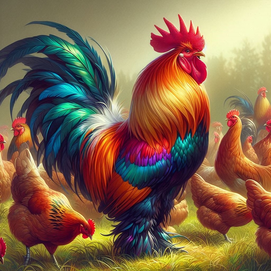 Dinozorlara Benzeyen Modern Kuşlar 8 Chicken (Gallus gallus)