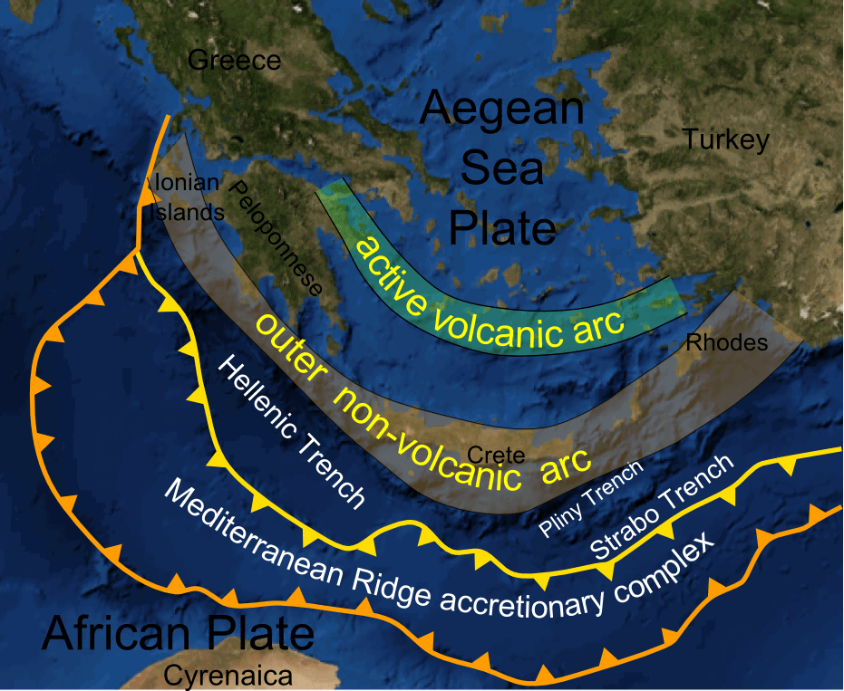 Tunç Çağı Uygarlığının Çöküşüne Ne Sebep Oldu? 4 Ege'nin tektonik haritası, Mikenorton