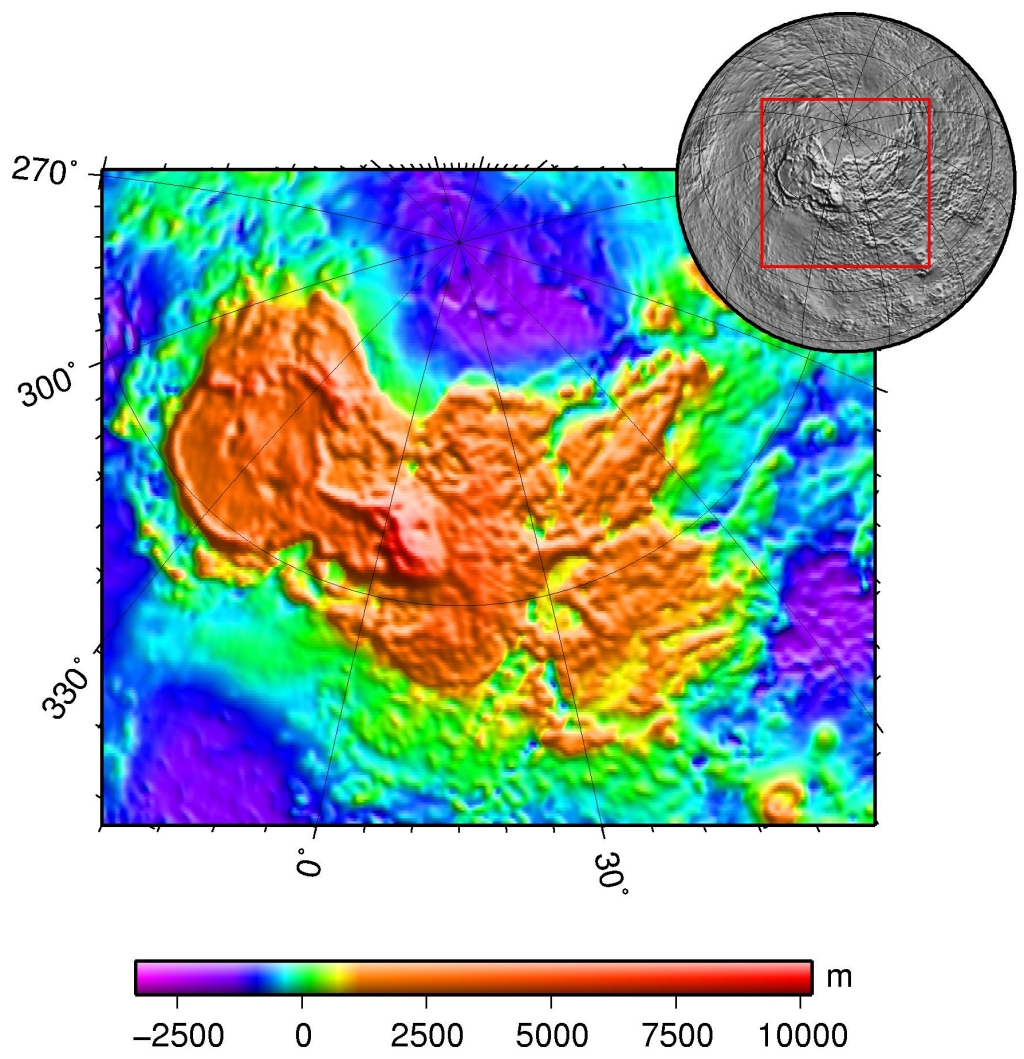 Venüs'ün 'Kıtalarının' Dünya'nın Erken Dönemleriyle Bağlantısı Olabilir 2 Ishtar Terra'nın topografyası