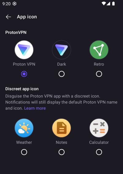 Artık Android'de Ekstra Gizlilik için Proton VPN'in Adını ve Simgesini Değiştirebilirsiniz 2 proton vpn degistir icon 1