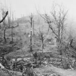 Kohima'daki İngiliz savunmasının anahtarı olan Garrison Hill savaş alanının görünümü