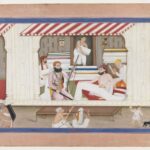 Kumaş tüccarının dükkanı