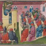 14. yüzyıldan kalma bir üniversite dersinin resmi