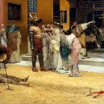 Pompeii'de Yemek Sırasında Gladyatör Dövüşü